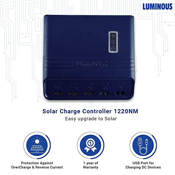 Luminous charge controller - 10 amp, 12-24V (SCC1220NM)