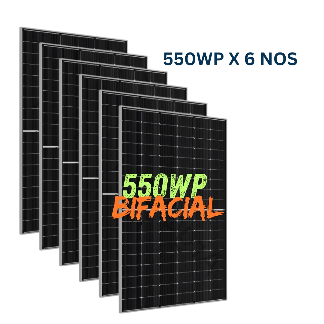 3.3kW DCR Solar Kit with Bifacial Panels