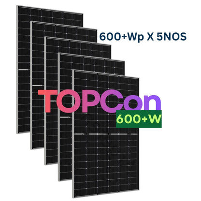 Solocell DCR Series TC Solar Kit – 3kW 1 Phase (TOPCon Technology)