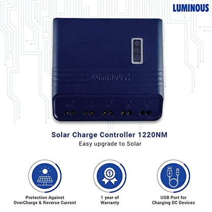 Luminous charge controller - 10 amp, 12-24V (SCC1220NM)
