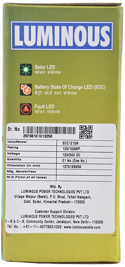 Luminous Solar Charge Controller - 12-24Volt 20 Amp  SCC1220NM