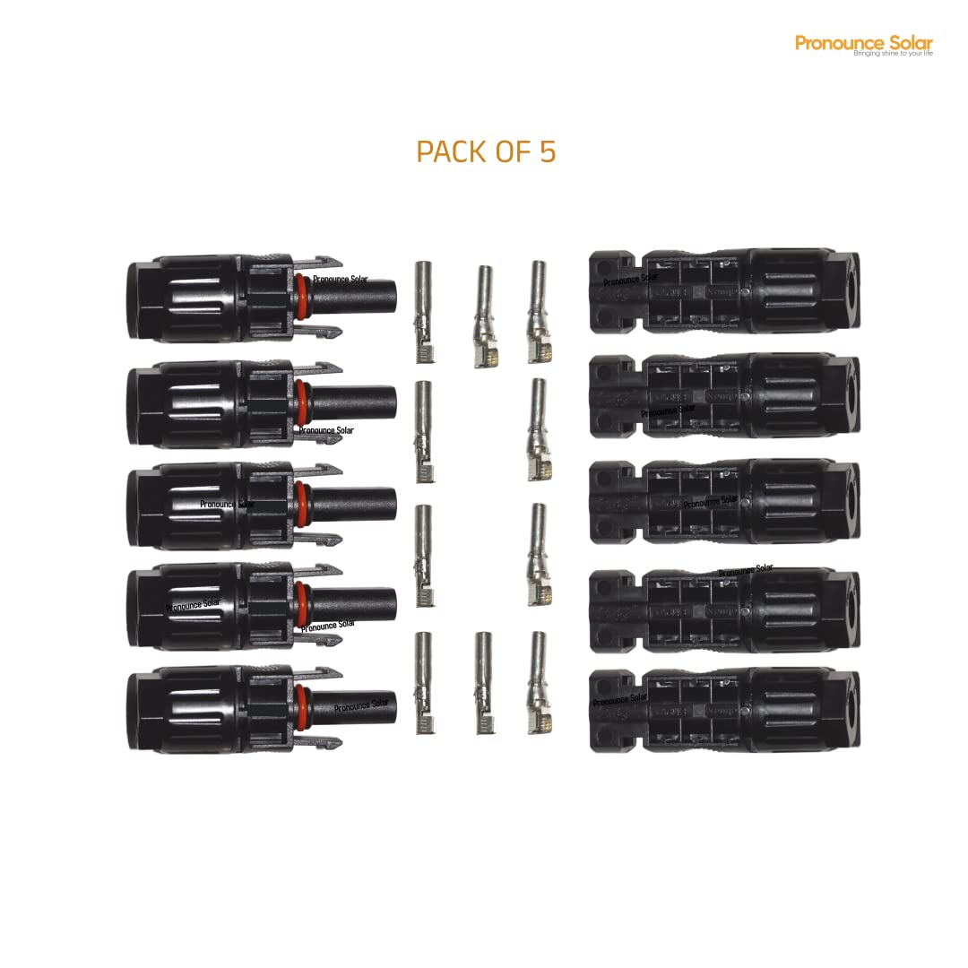 Pronounce Solar MC4 connector set 5 pairs male female
