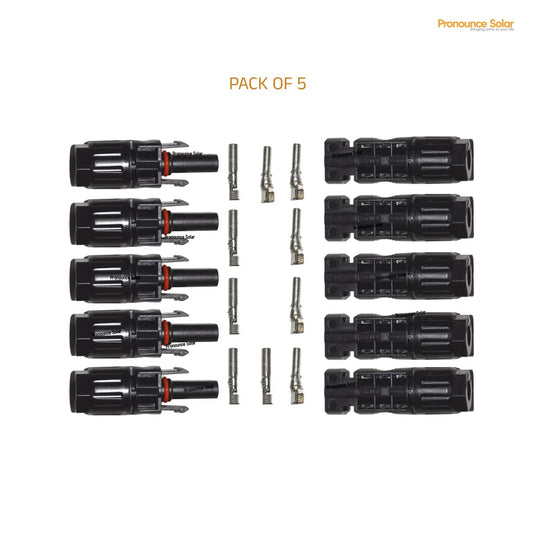 Pronounce Solar MC4 connector set 5 pairs male female