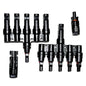 Pronounce Solar 5 in 1 T5 MC4 Wire Connector for Solar Panels, (1+1 Pair), (1500V/50A) MC4 CONNECTOR 5IN 1OUT