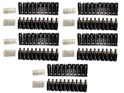 Solocell MC4 Male Female Solar Panel Cable Connectors (Set of 50 Pairs) MC4 Connectors